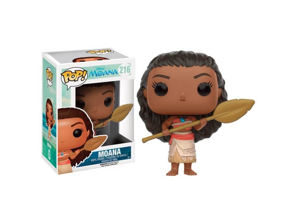 Figurine Disney Vaiana Moana Moana With Oar Exclu Pop 10cm