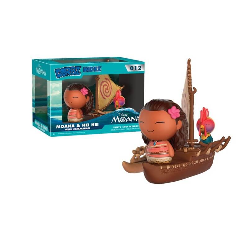 Figurine Disney Moana Vaiana Hei Hei Catamaran Dorbz Ridez 18cm