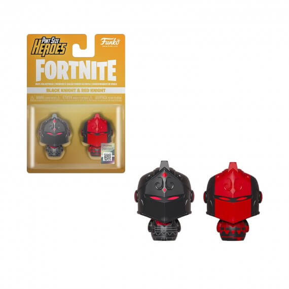 Figurine Fortnite - 2 Pack Black Knight & Red Knight Pint Size Heroes 4cm