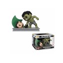 Figurine Marvel - Hulk Smashing Loki Exclu Movie Moments Pop 10cm