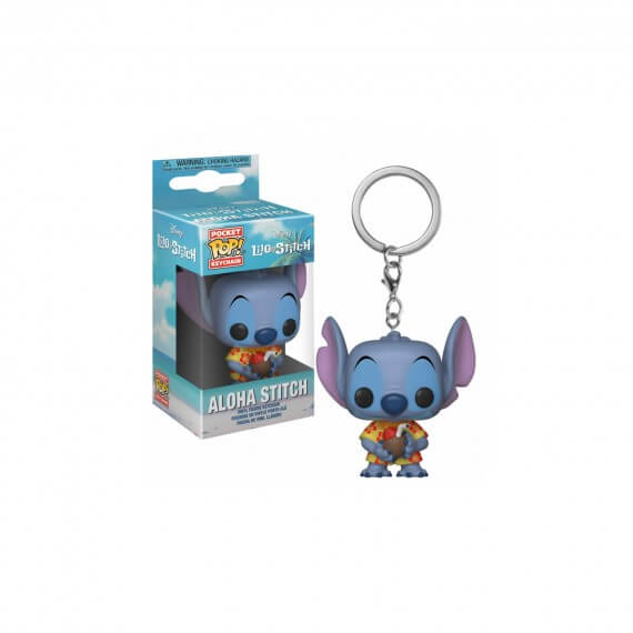 Porte Clé Disney - Aloha Stitch Exclu Pocket Pop 4cm