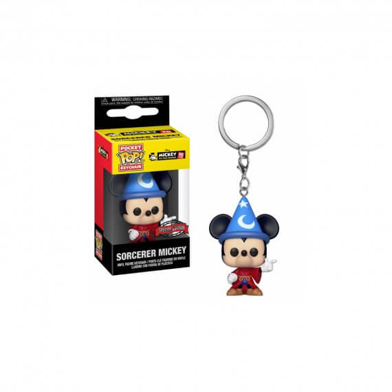 Porte Clé Disney - Mickey Sorcerer Exclu Pocket Pop 4cm