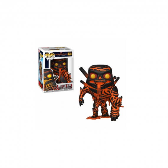 Figurine Marvel Spider-Man Far From Home - Molten-Man Pop 10cm