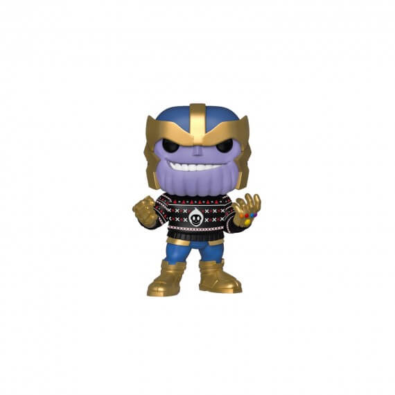 Figurine Marvel Holiday - Thanos With Ugly Sweat Pop 10cm