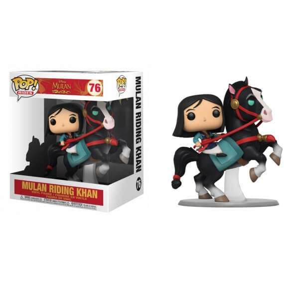 Figurine Disney Mulan - Mulan On Khan Pop Rides 10cm