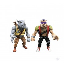 Figurine TMNT - 2-Pack Rocksteady & Bebop 18cm