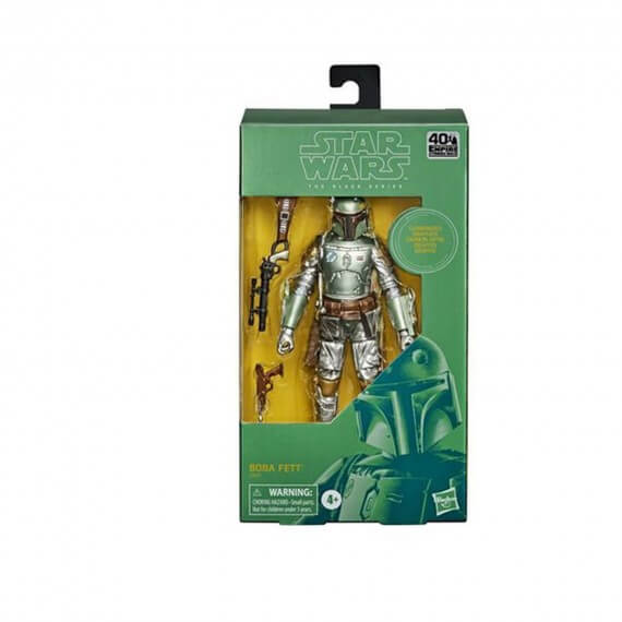 Figurine Star Wars Black Series - Boba Fett Metallic Carbonized 15cm