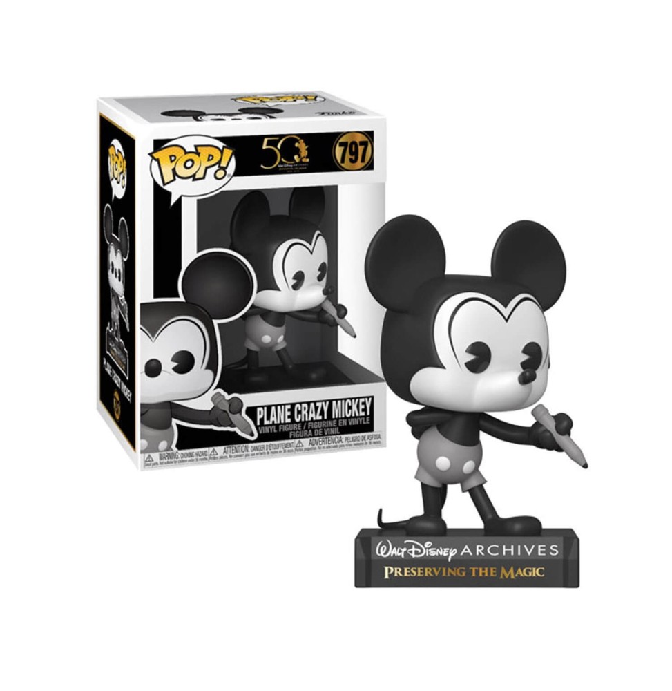 Figurine Disney Archives - Plane Crazy Mickey B&W Pop 10cm