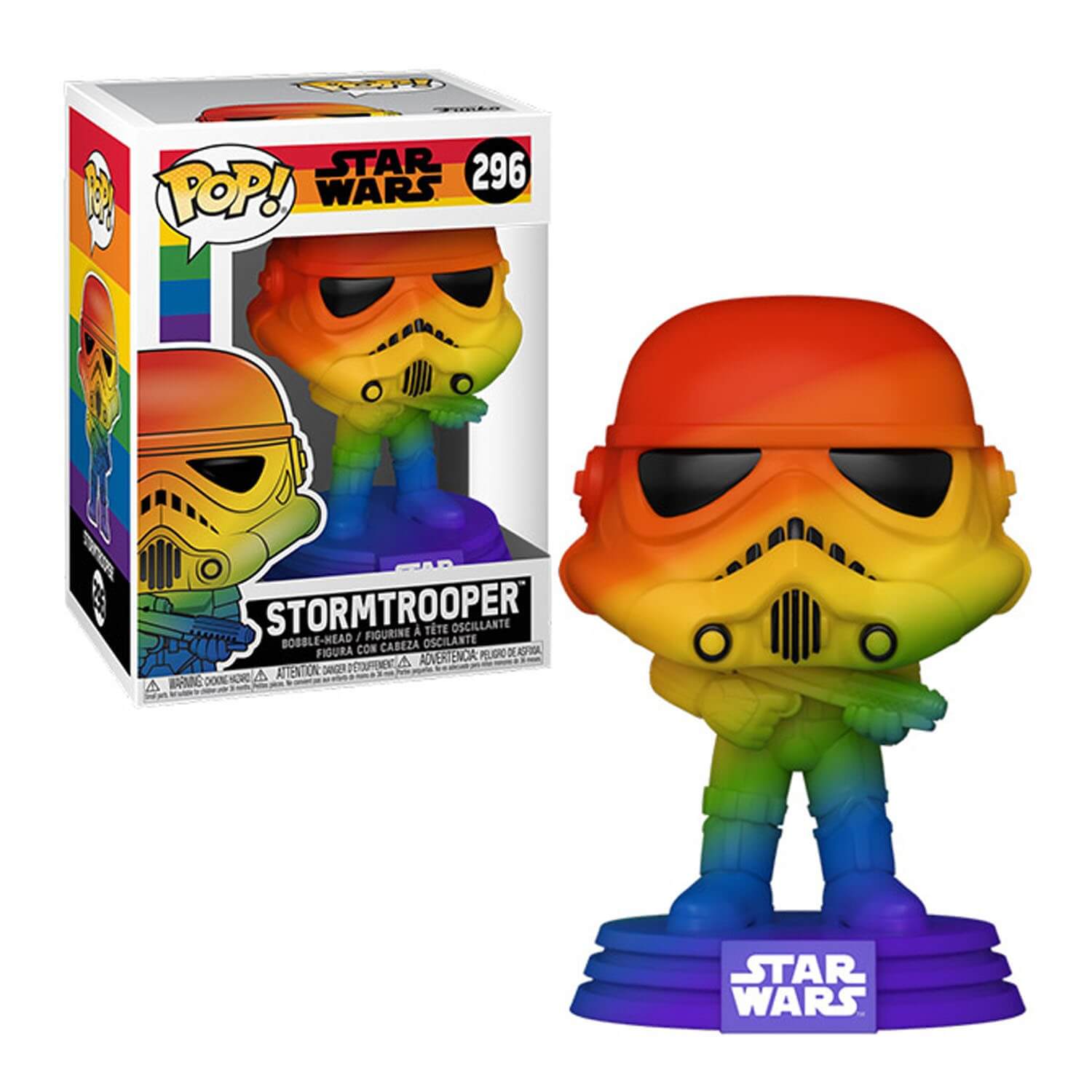 rainbow stormtrooper funko