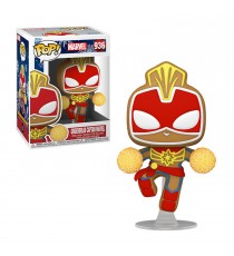 Figurine Marvel Holiday - Gingerbread Captain Marvel Pop 10cm