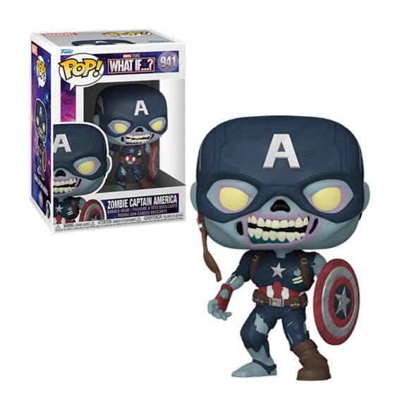 Figurine Marvel What If - Zombie Captain America Pop 10cm