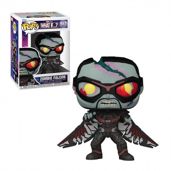 Figurine Marvel What If - Zombie Falcon Pop 10cm