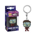 Porte Clé Marvel What If - Zombie Iron Man Pocket Pop 4m