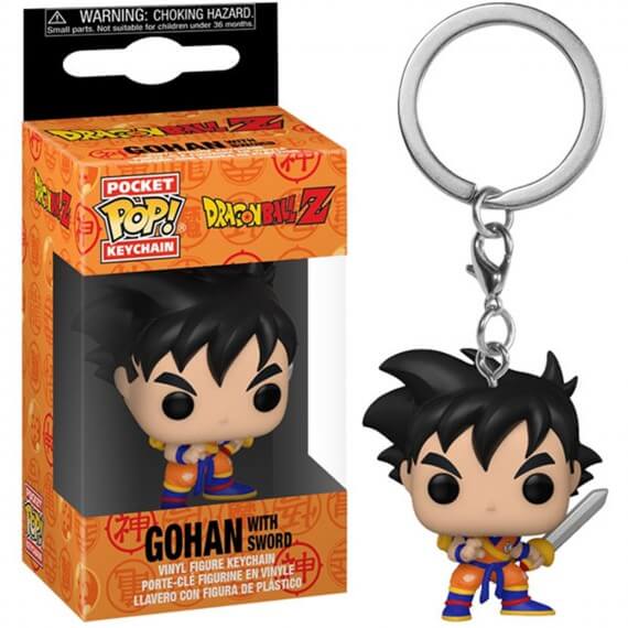 Porte Clé DBZ - Gohan W/Sword Pocket Pop 4 cm