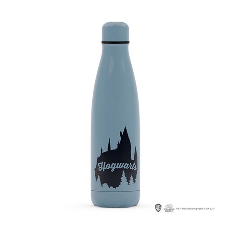 Gourde Harry Potter Hogwarts Poudlard Grise Bouchon Noir - 500 ml