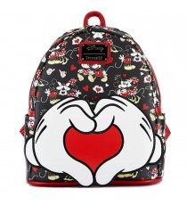 Mini Sac A Dos Disney - Mickey And Minnie Heart Hands