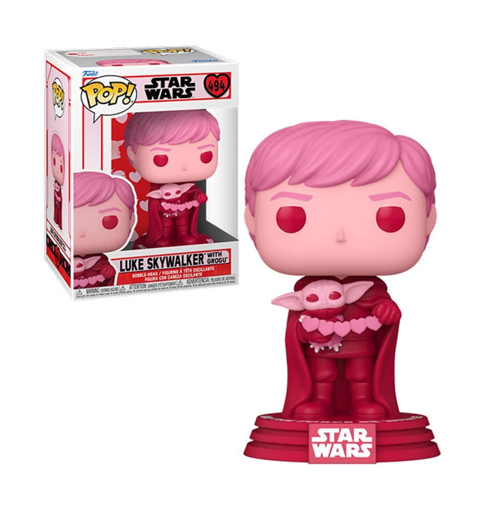 Figurine Star Wars Valentines S2 - Luke & Grogu Pop 10cm