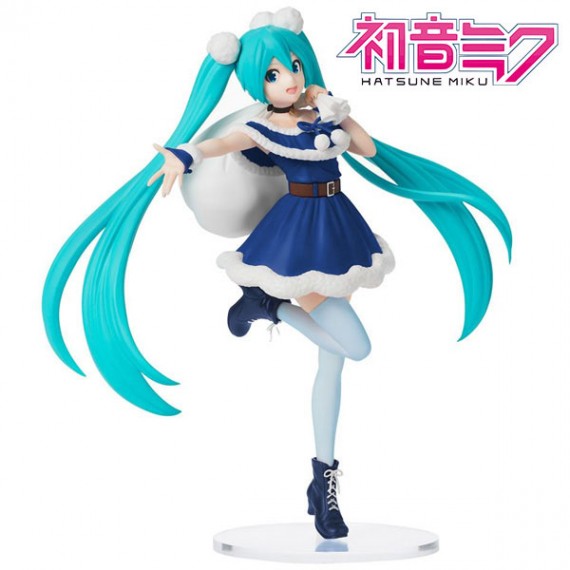 Figurine Vocaloid - Hatsune Miku Spm Miku Christmas 2020 Blue Ver 22cm