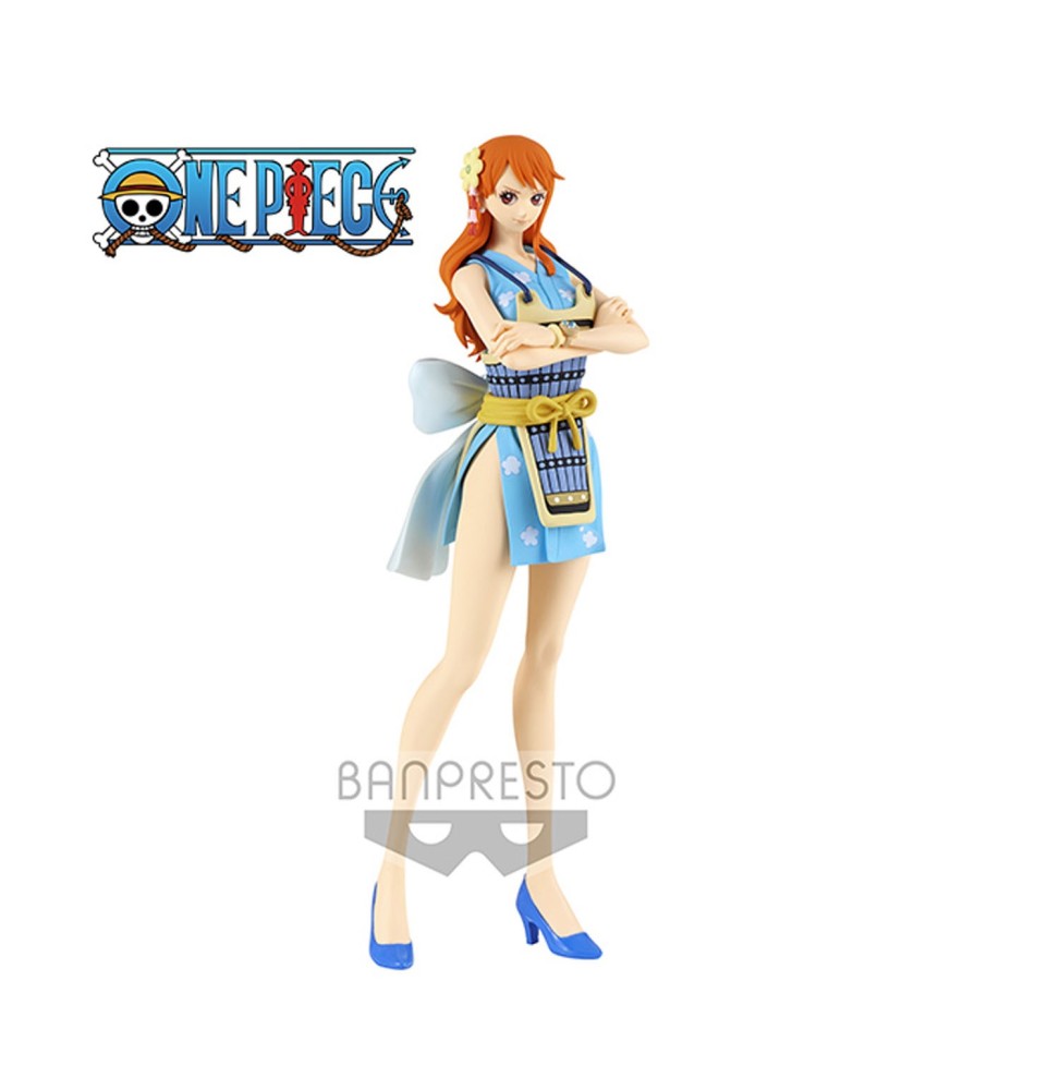 Figurine One Piece - Nami Wanokuni II Ver B Glitter & Glamours 25cm