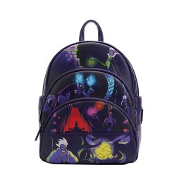 Mini Sac A Dos Disney - Villains Triple Pocket Glow In The Dark