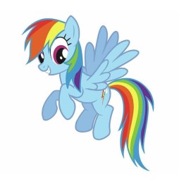 Stickers Muraux My Little Pony - Geant Rainbow Dash 63X76cm