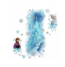 Stickers Muraux Disney - Geant Frozen Ice Palace Elsa & Anna 101X46cm