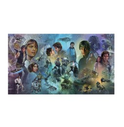 Fresque Murale Star Wars Geante Adhesive - Original Trilogy 320X183cm