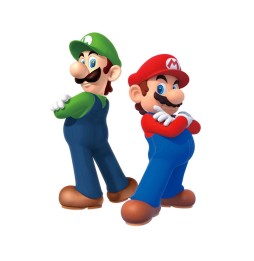 Stickers Muraux Nintendo Geant - Super Mario Luigi & Mario 83X65Cm