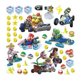 Stickers Muraux Nintendo - Moyens Mario Kart 8 46X25cm