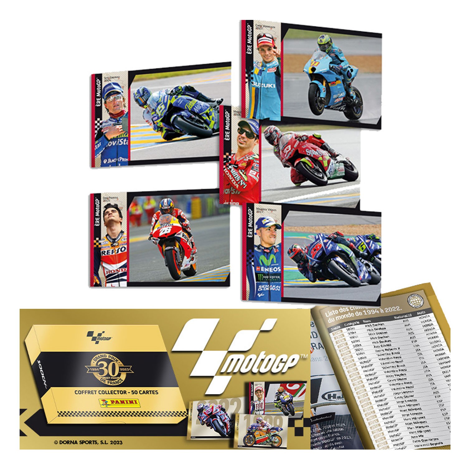 Trading Cards Moto Gp Le Mans - Collector Box 50 Cartes - Panini