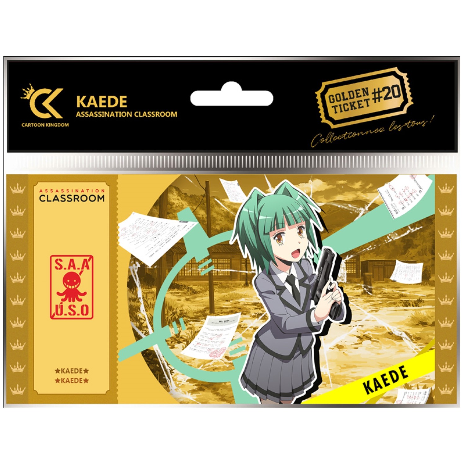 Golden Ticket Assassination Classroom - V2 Kaede - Cartoon Kingdom