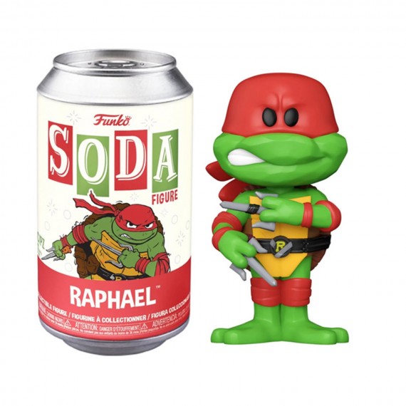 Figurine TMNT Tortues Ninja - Raphael Vinyl Soda 10cm