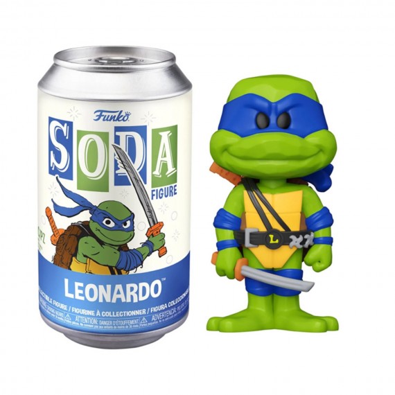 Figurine TMNT Tortues Ninja - Leonardo Vinyl Soda 10cm