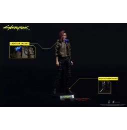 Figurine articulée Cyberpunk 2077 - V Femal Avec Moto Yaiba Kusanagi 1/6 30cm