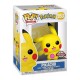 Figurine Pokemon - Pikachu Waving Flocked Exclu Pop 10cm