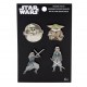 Set 4 Pins Star Wars Mandalorian - Ahsoka Yoda Action 4cm