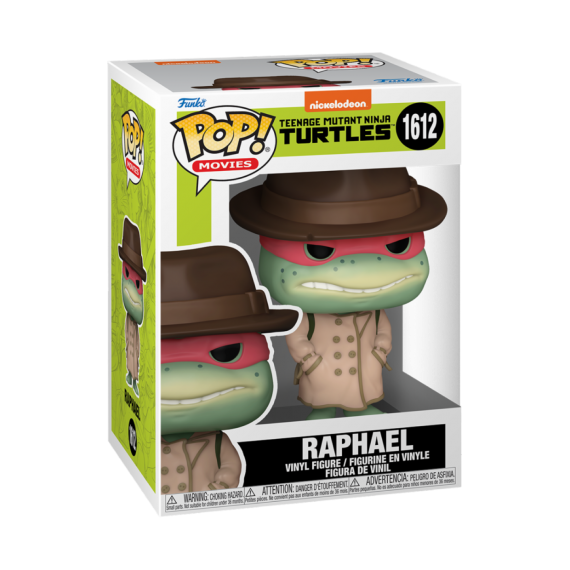 Figurine TMNT Tortues Ninja - Raphael Coat & Hat Pop 10cm