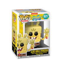 Figurine Bob L Eponge Spongebob 25Th Anniv - Bob Glove Light Pop 10cm 0889698757348