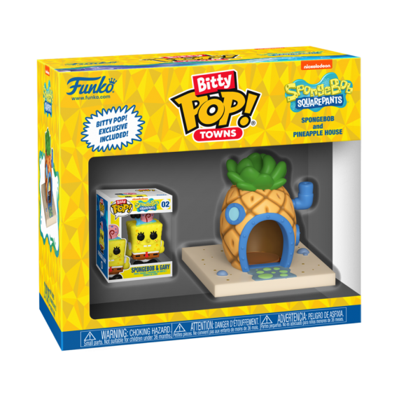 Figurine Bob L'Eponge - Town Spongebob At Home Bitty Pop 6cm