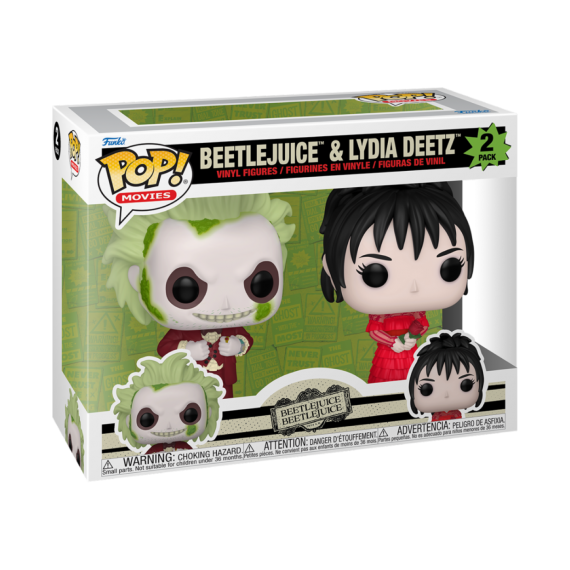 Figurine Beetlejuice 2 - 2-Pack Beetlejuice & Lydia Pop 10cm