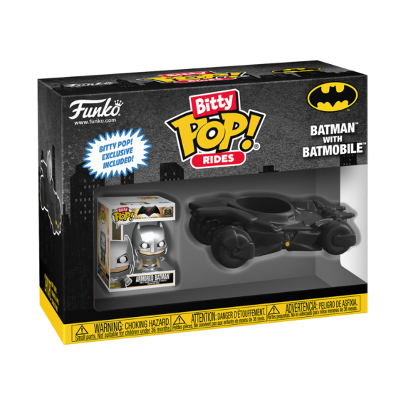 Figurine DC Comics - Ride Batman Batmobile Bitty Pop 6cm