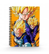 Cahier Spirale 3D Dragon Ball Z - Saiyans 15X21cm