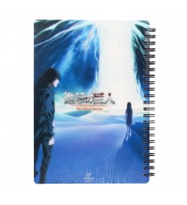 Cahier Attaque Des Titans - 3D Effet Blue