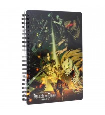 Cahier Attaque Des Titans - 3D Effet Struggle