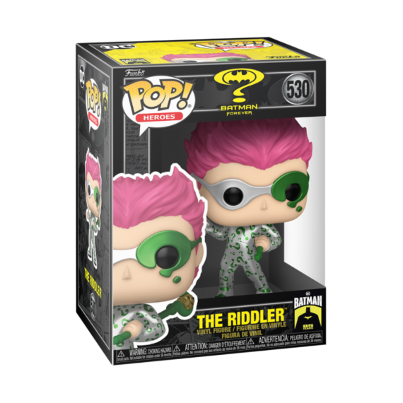 Figurine DC Comics - Batman Forever The Riddler Metallic Pop 10cm