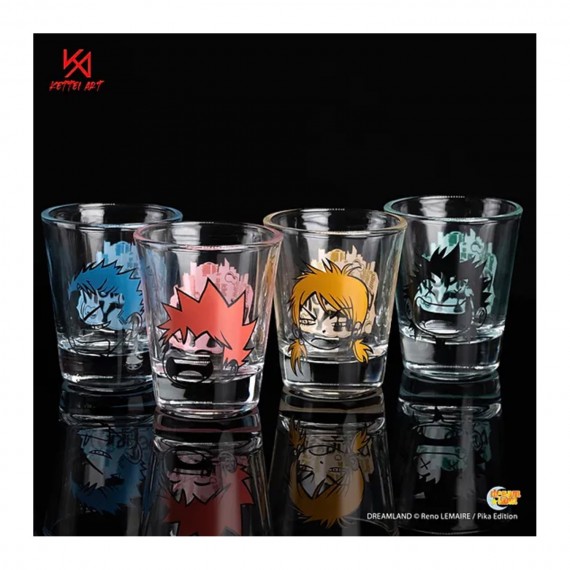 Set de 4 shooters en verre Dreamland - Lucky Stars