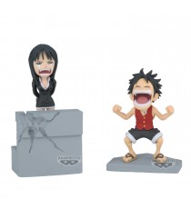 Figurine One Piece - Log Stories Monkey D Luffy & Nico Robin 10cm