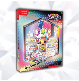 Pokémon : Portfolio A4 9 Pochettes + 5 Boosters - Collection Évolutions Prismatiques