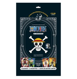 Cartes Panini One Piece 25th Anniv - Starter Pack (Classeur + 2 Pochettes + 1 Carte Exclu)