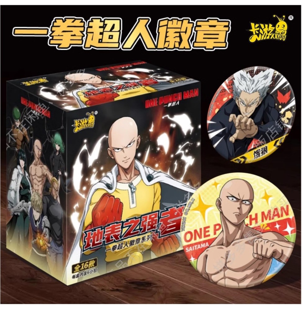 Badge Metal One Punch Man (Boite De 6pcs)